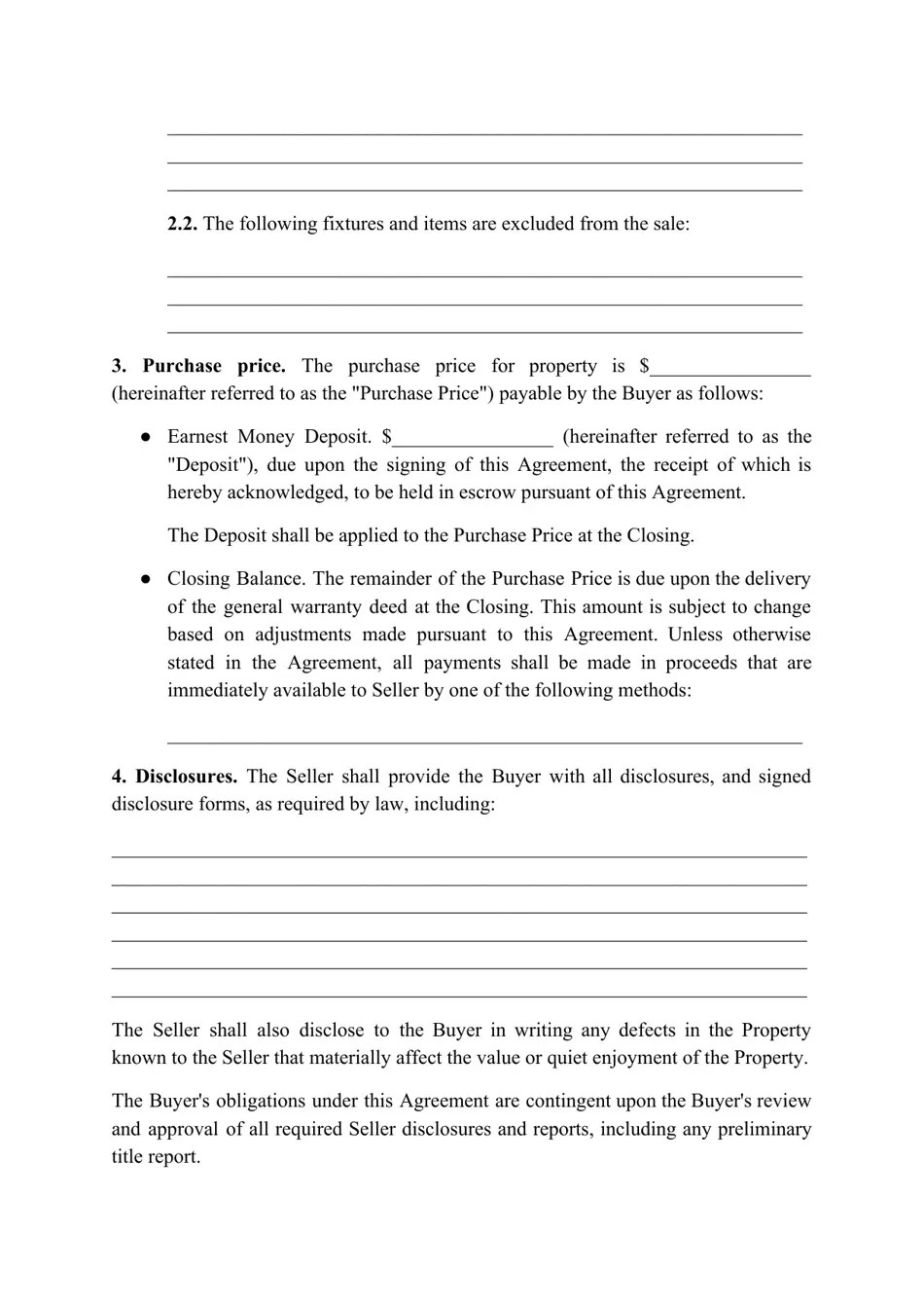 Nebraska Real Estate Purchase Agreement Template Fill Out, Sign