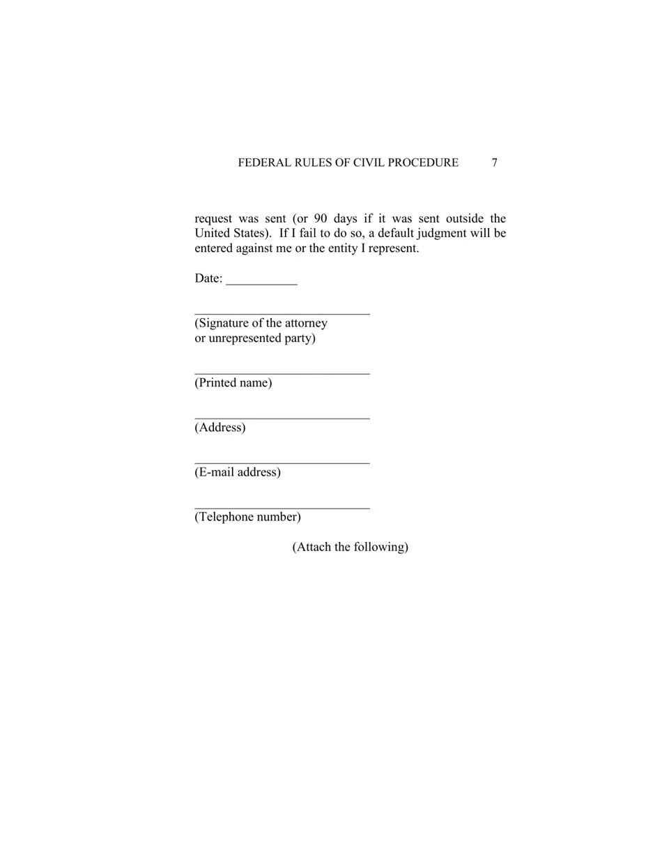 Amendments to Federal Rules of Civil Procedure Fill Out, Sign Online