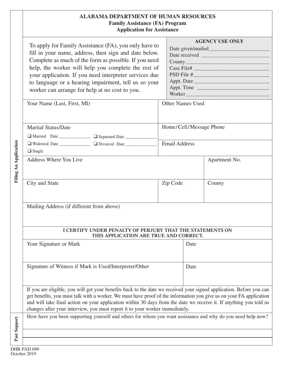 Form DHRFAD690 Fill Out, Sign Online and Download Printable PDF