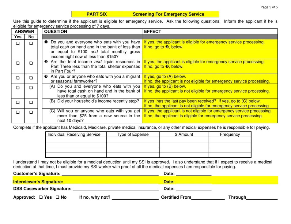 Form DSS8207SSI Fill Out, Sign Online and Download Fillable PDF