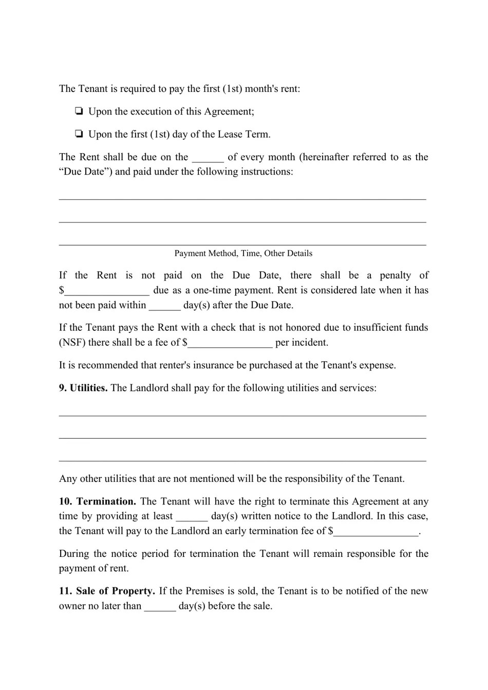 New Hampshire Residential Lease Agreement Template Fill Out, Sign