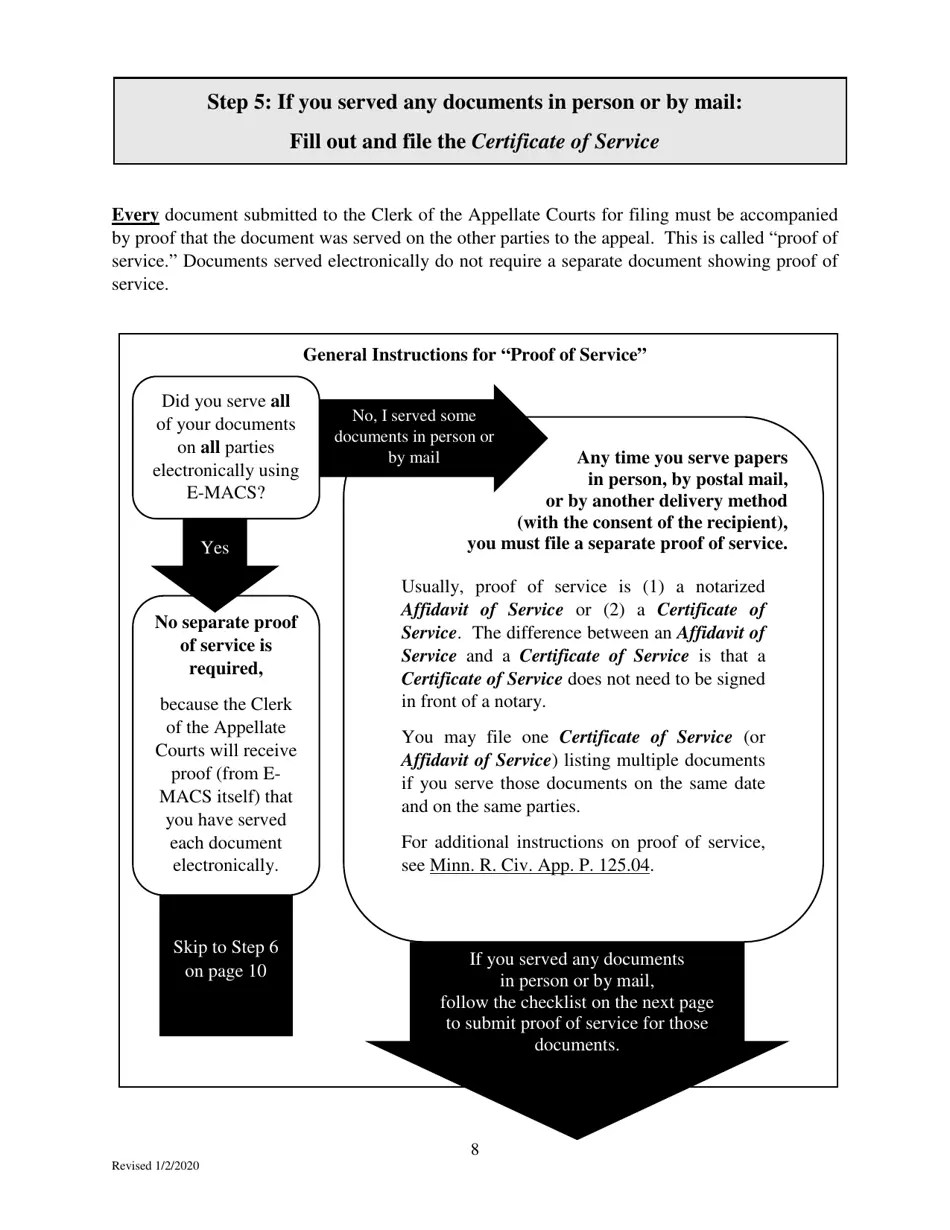 Minnesota Filing an Eviction Appeal at the Minnesota Court of Appeals