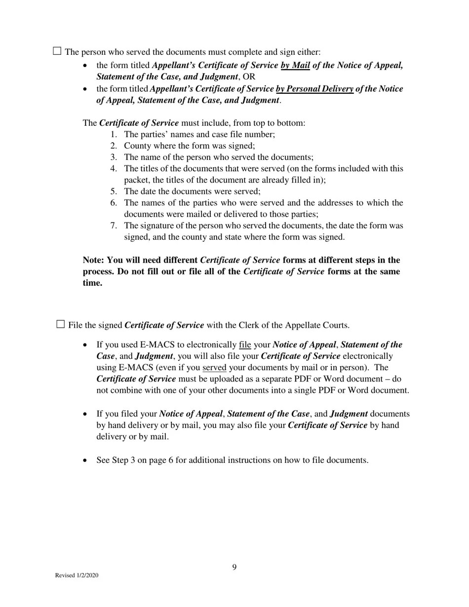 Minnesota Filing an Eviction Appeal at the Minnesota Court of Appeals