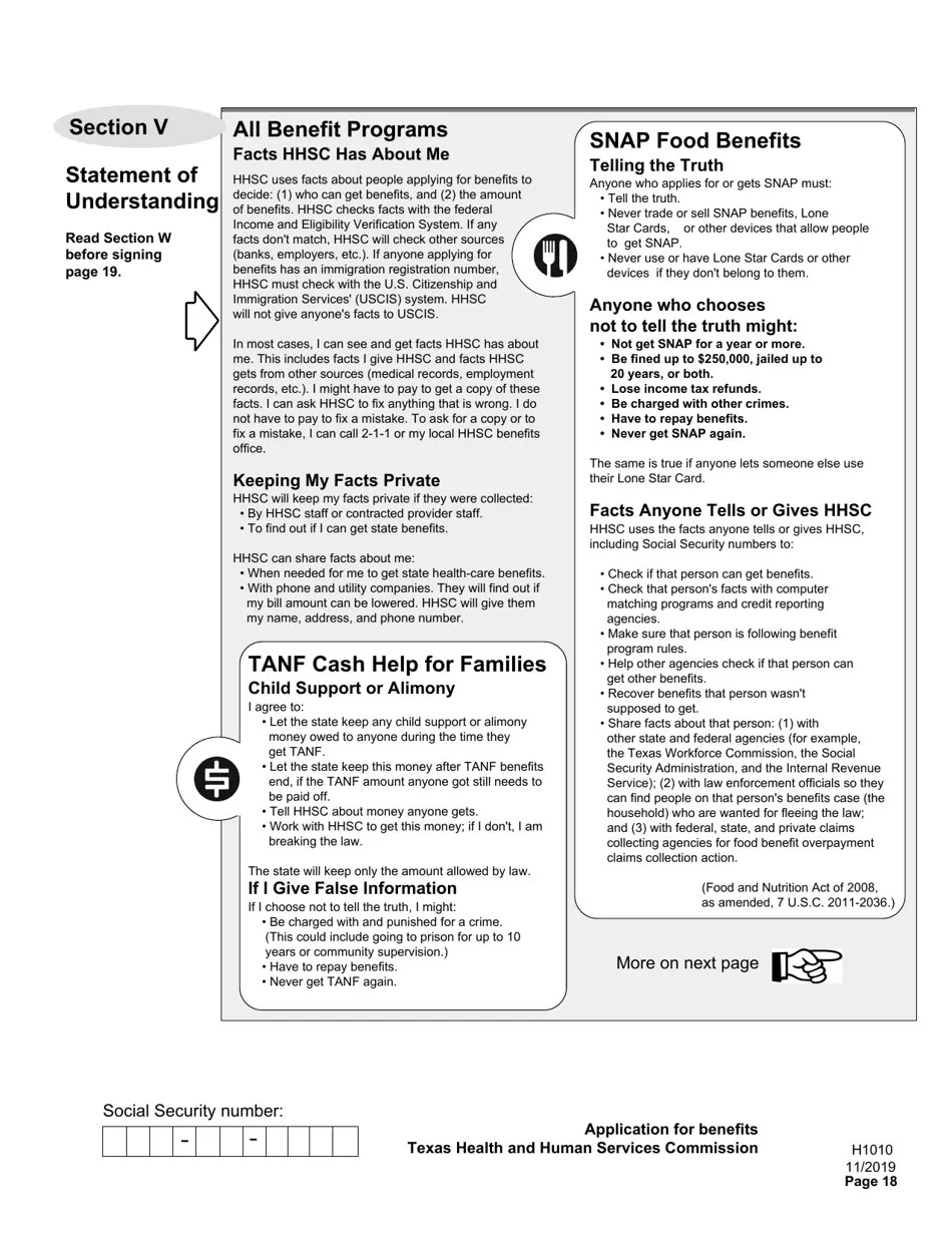 Form H1010 Fill Out, Sign Online and Download Printable PDF, Texas
