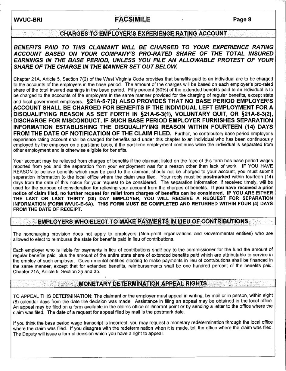 West Virginia Benefit Rights Information Fill Out, Sign Online and Download PDF Templateroller