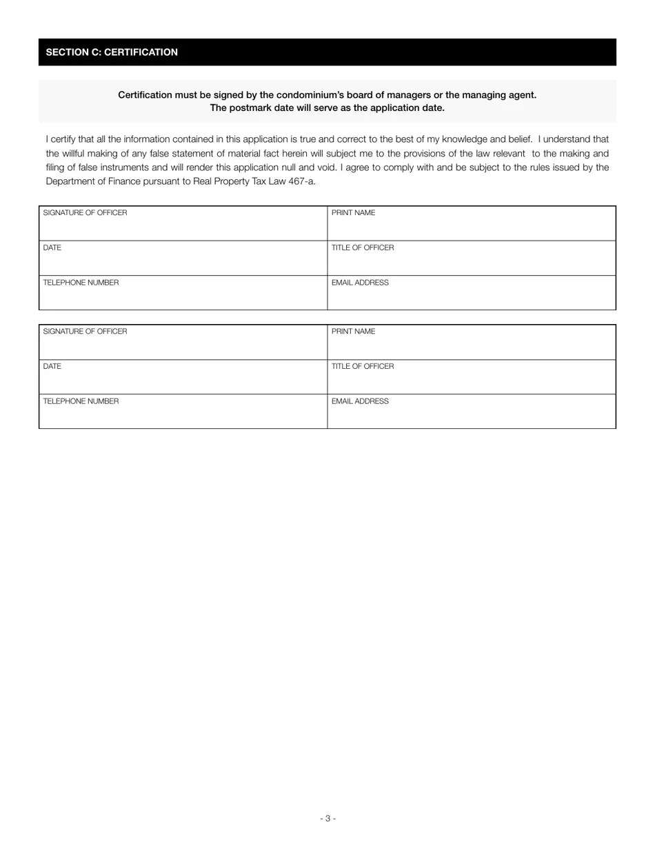 2021 New York City Condominium Property Tax Abatement Initial