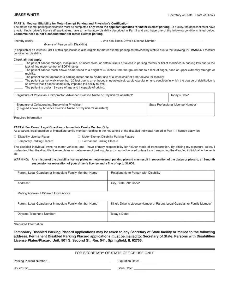 Form VSD62 Fill Out, Sign Online and Download Fillable PDF, Illinois