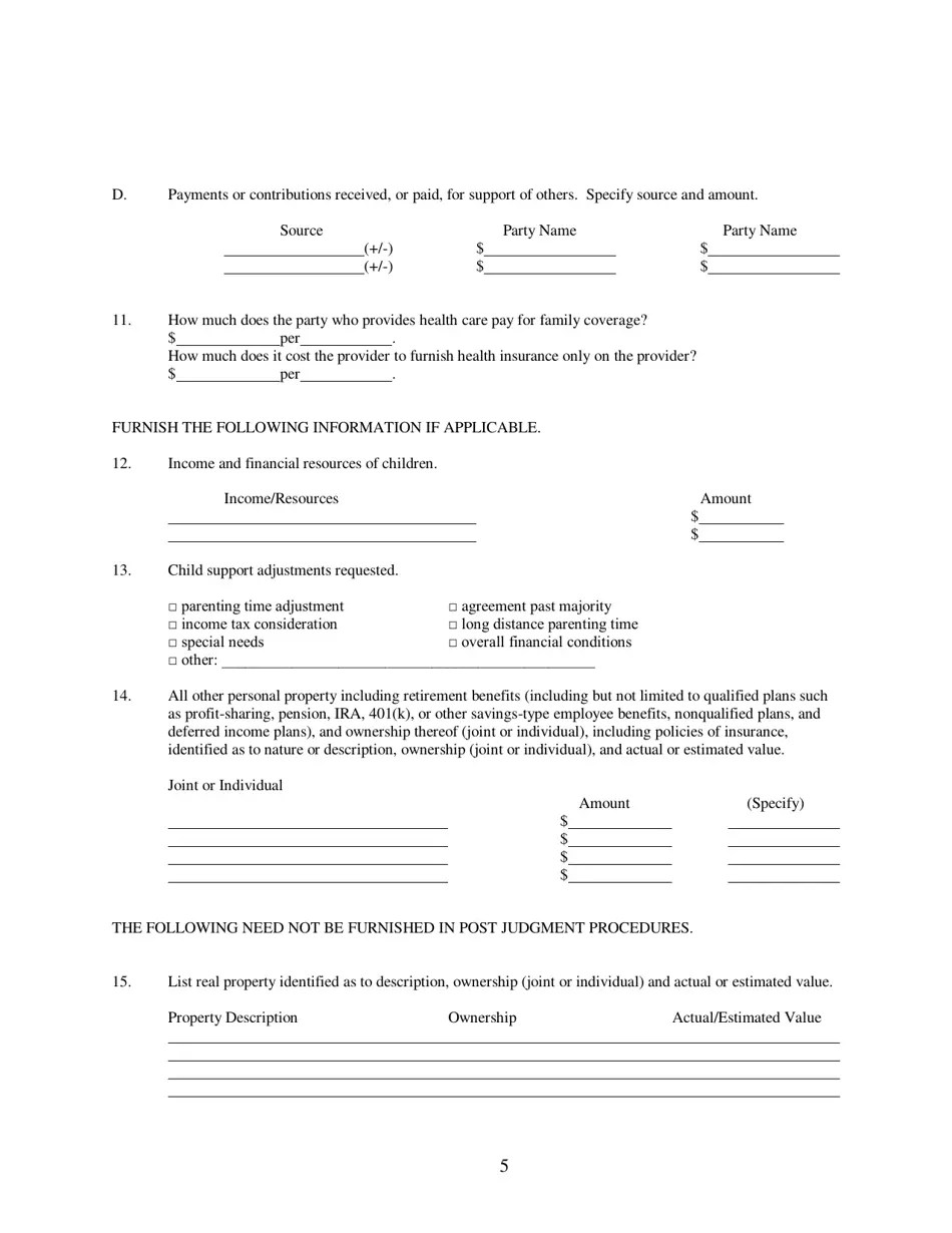 Kansas Domestic Relations Affidavit Download Fillable PDF Templateroller