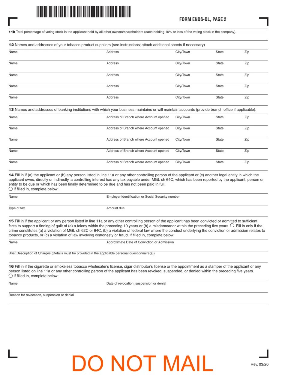 Form ENDSDL Fill Out, Sign Online and Download Printable PDF