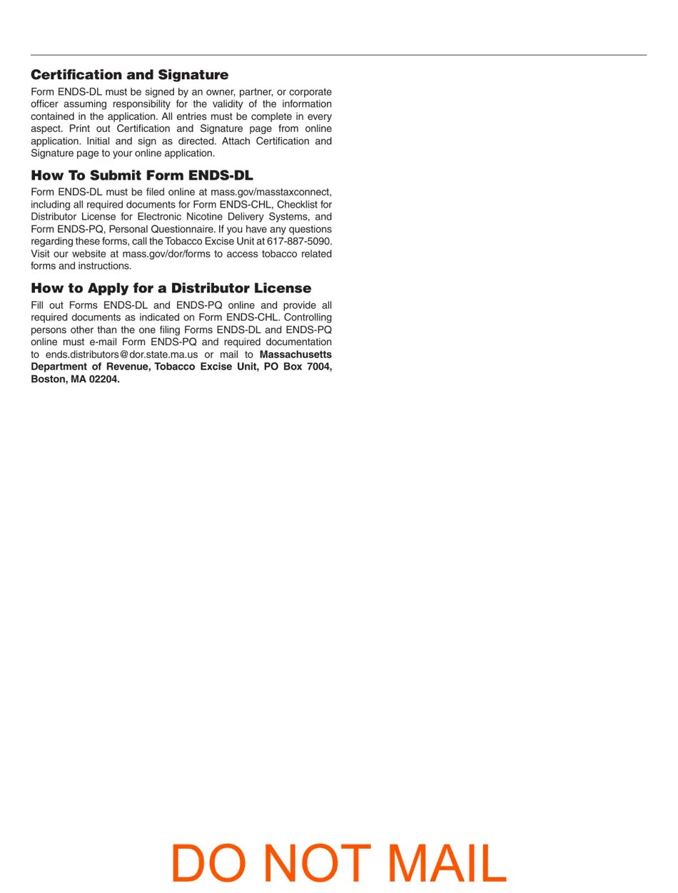 Form ENDSDL Fill Out, Sign Online and Download Printable PDF