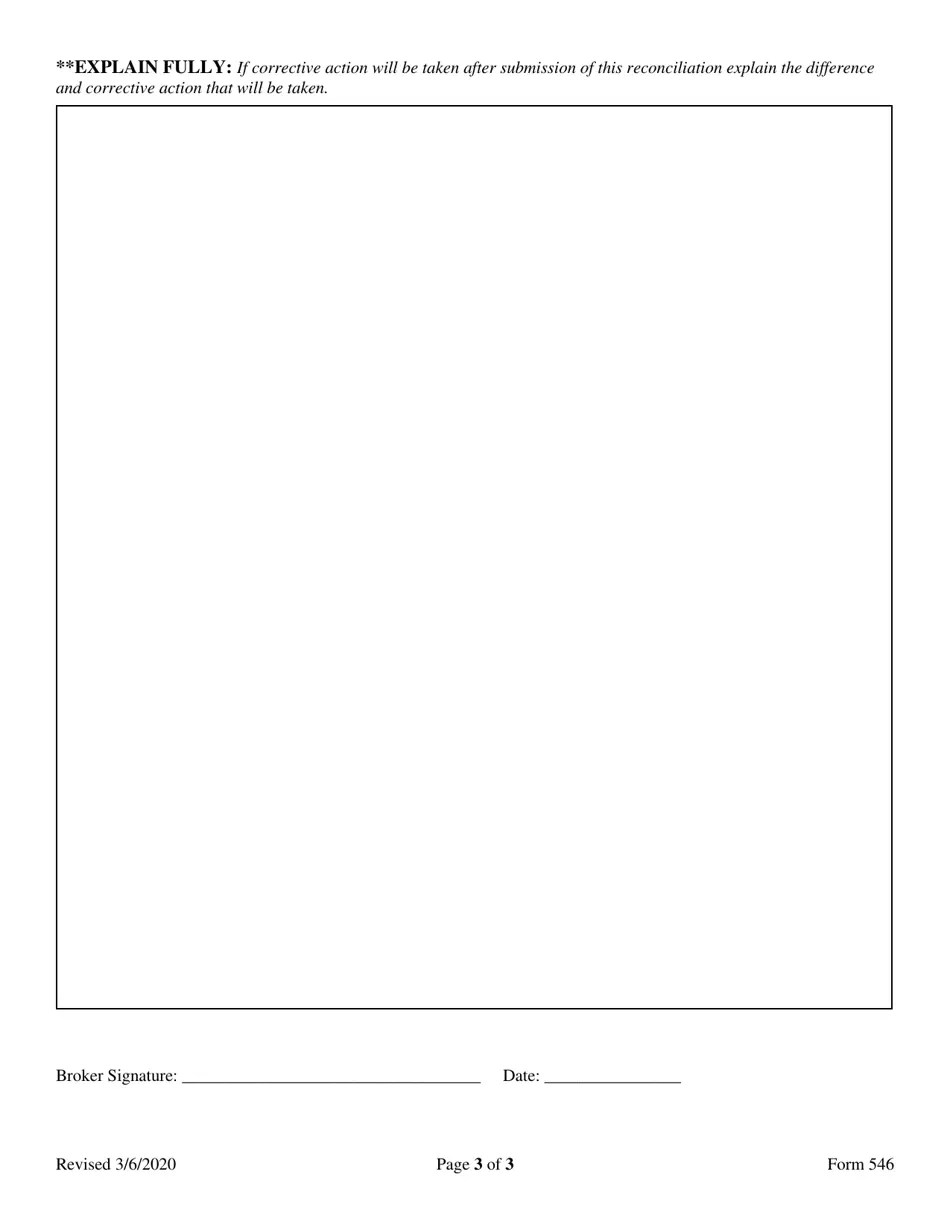 Form 546 Download Fillable PDF or Fill Online Trust Account