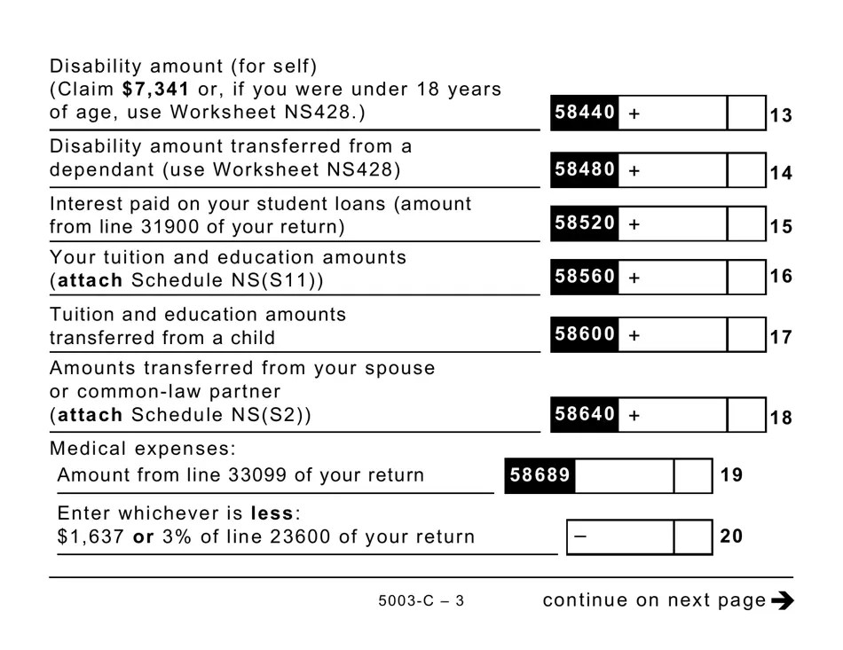 Form NS428 (5003C) 2019 Fill Out, Sign Online and Download