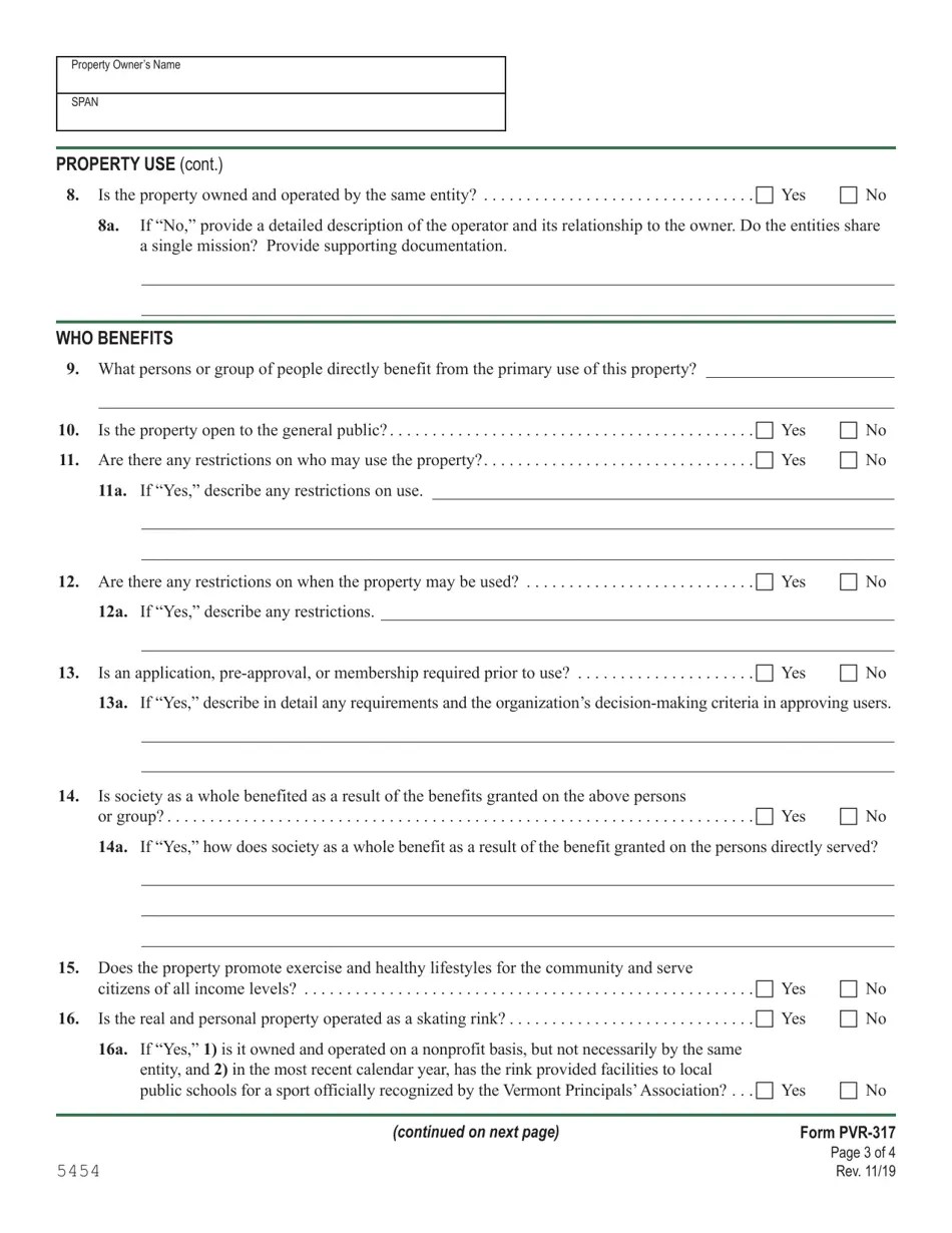 VT Form PVR317 Download Fillable PDF or Fill Online Vermont Property