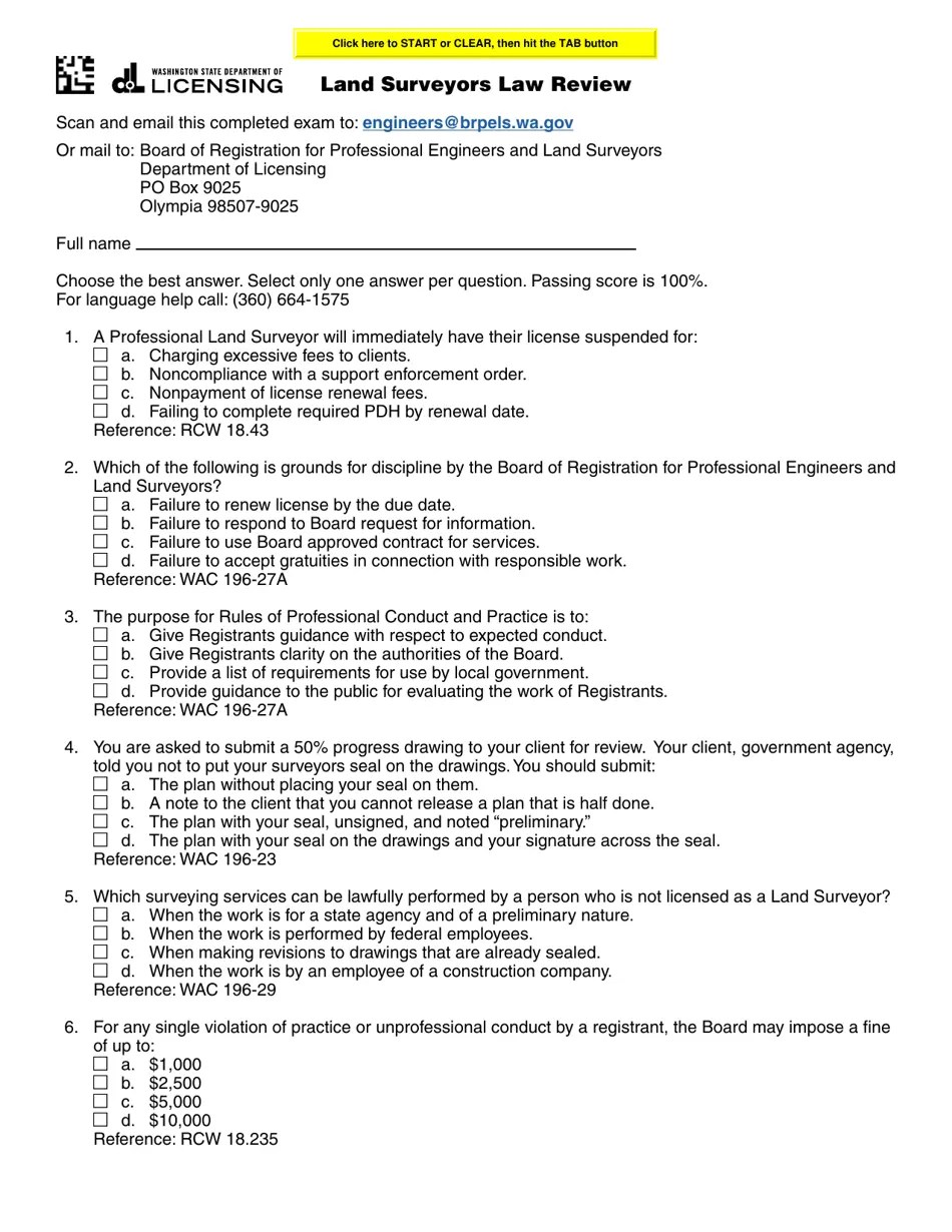 Form ENLS651032 Download Fillable PDF or Fill Online Land Surveyors