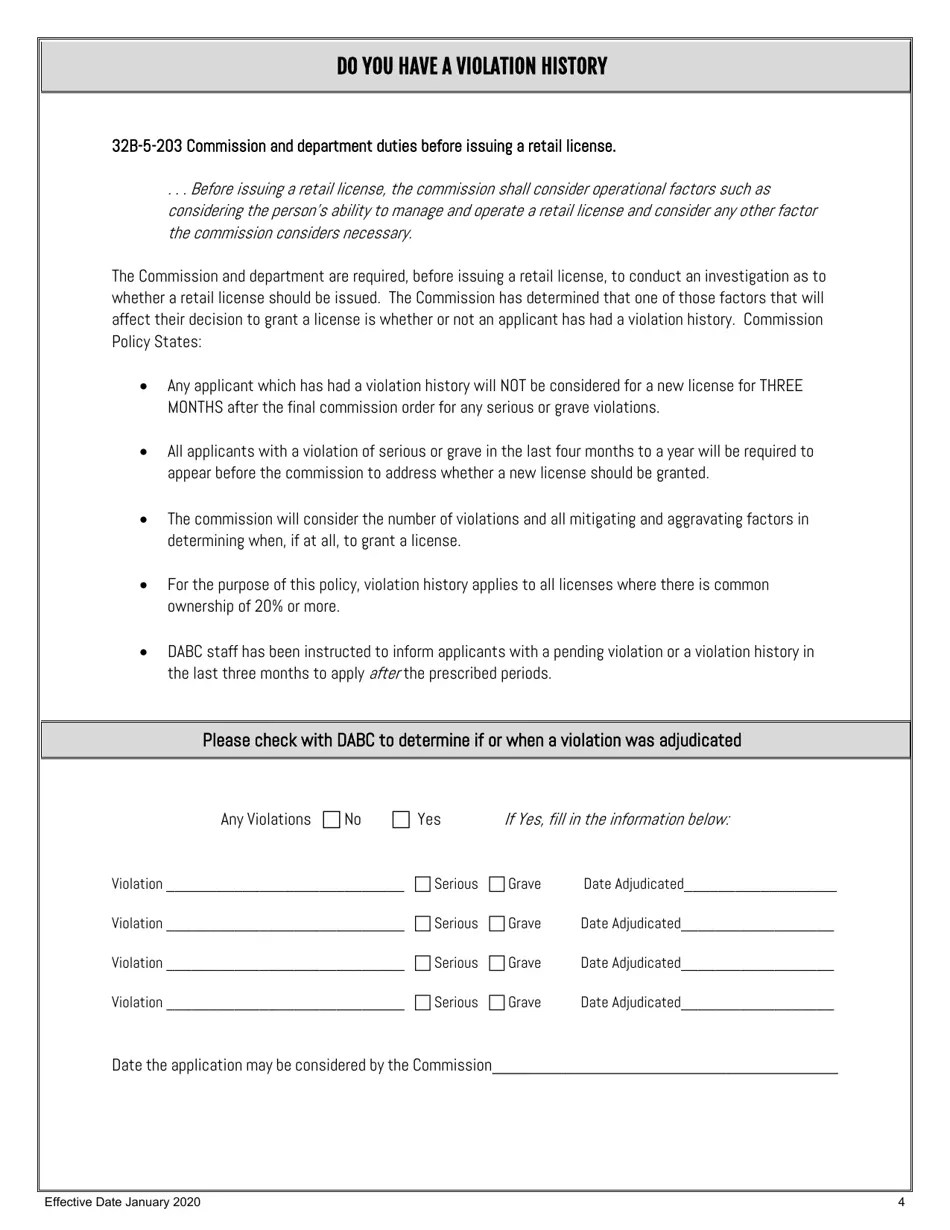 Utah Restaurant onPremise Retail License Application Fill Out, Sign