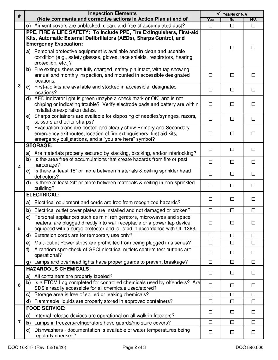 Form DOC16347 Fill Out, Sign Online and Download Printable PDF