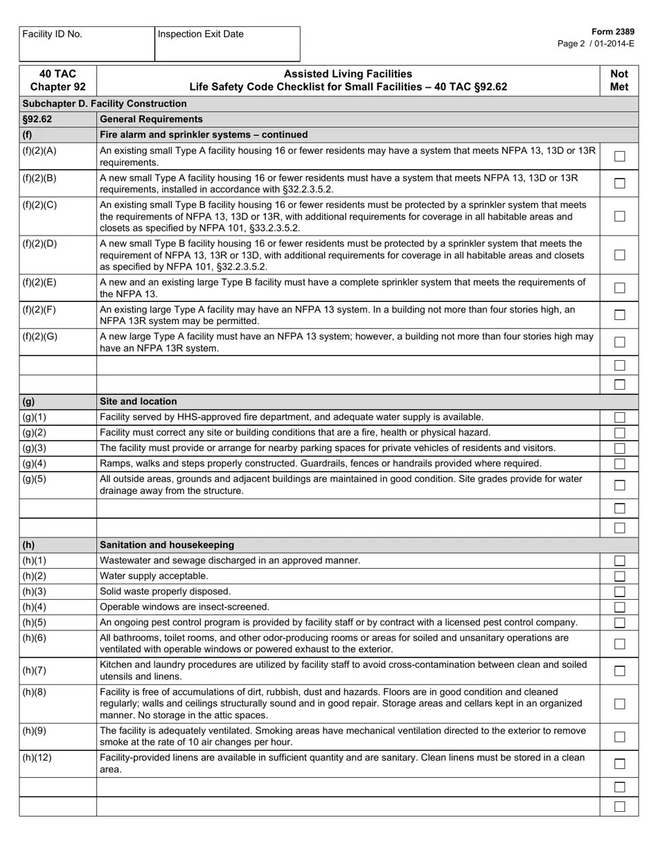 Form 2389 Fill Out, Sign Online and Download Fillable PDF, Texas