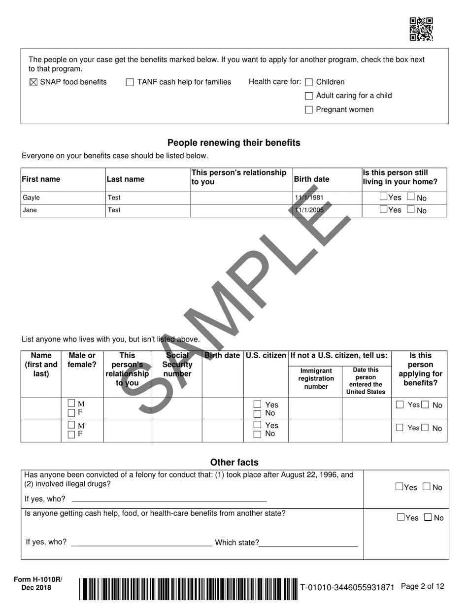 Form H1010R Fill Out, Sign Online and Download Printable PDF, Texas