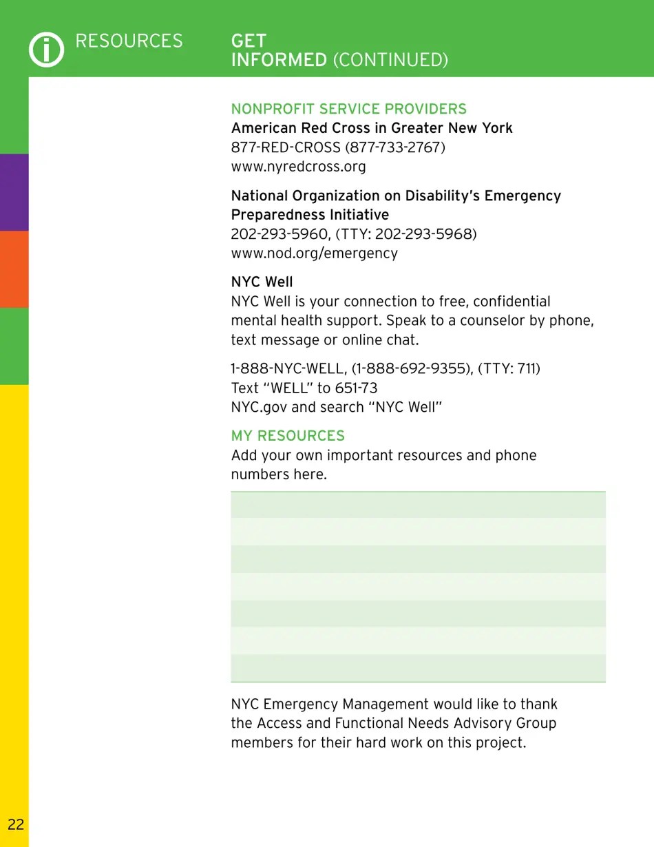 New York City Ready New York My Emergency Plan Fill Out, Sign Online