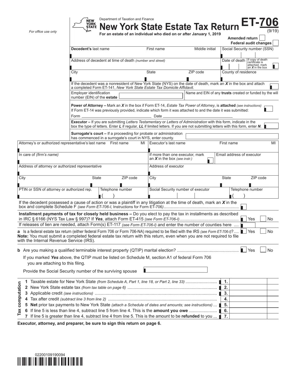 Form ET706 Fill Out, Sign Online and Download Printable PDF, New