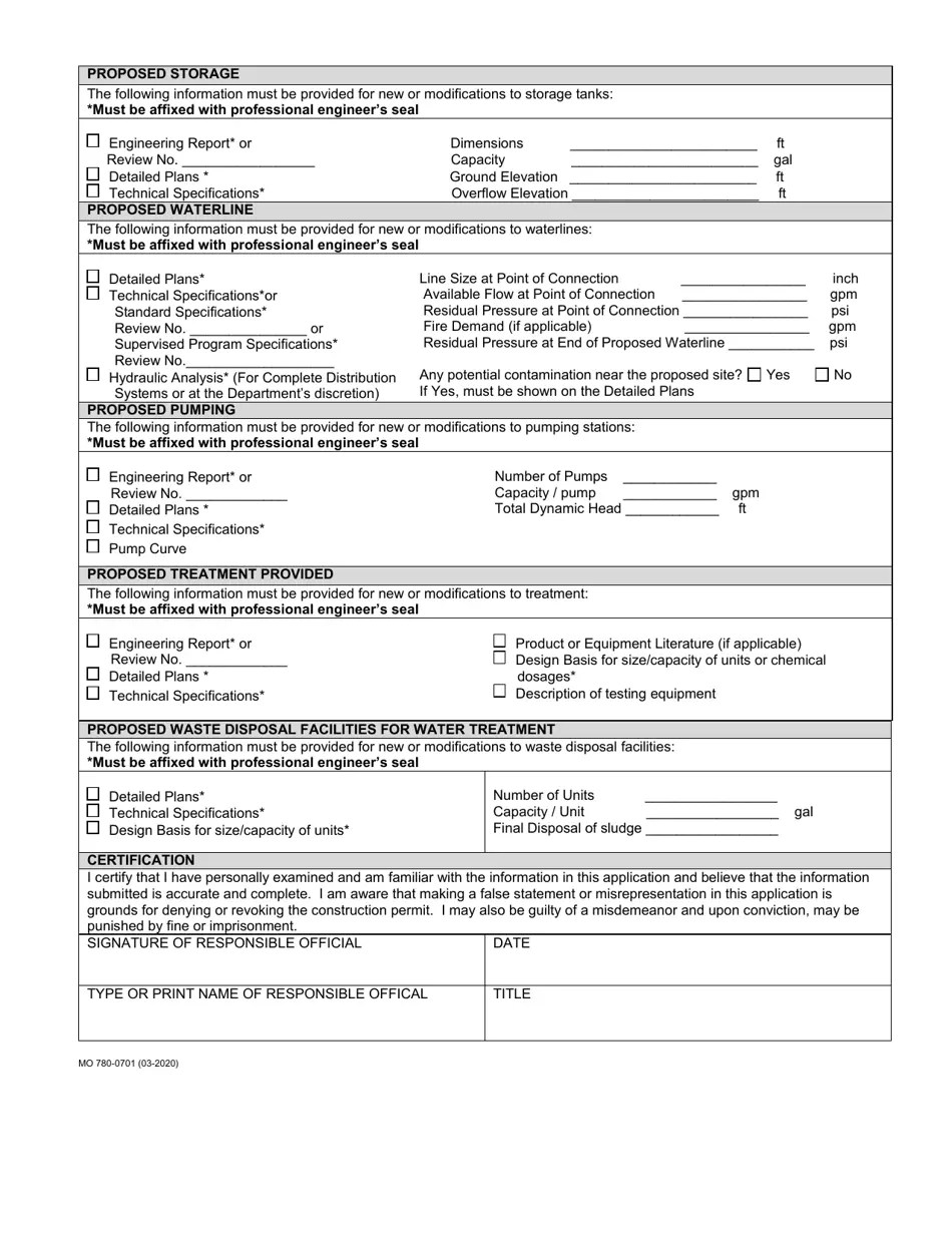 Form MO7800701 Fill Out, Sign Online and Download Fillable PDF
