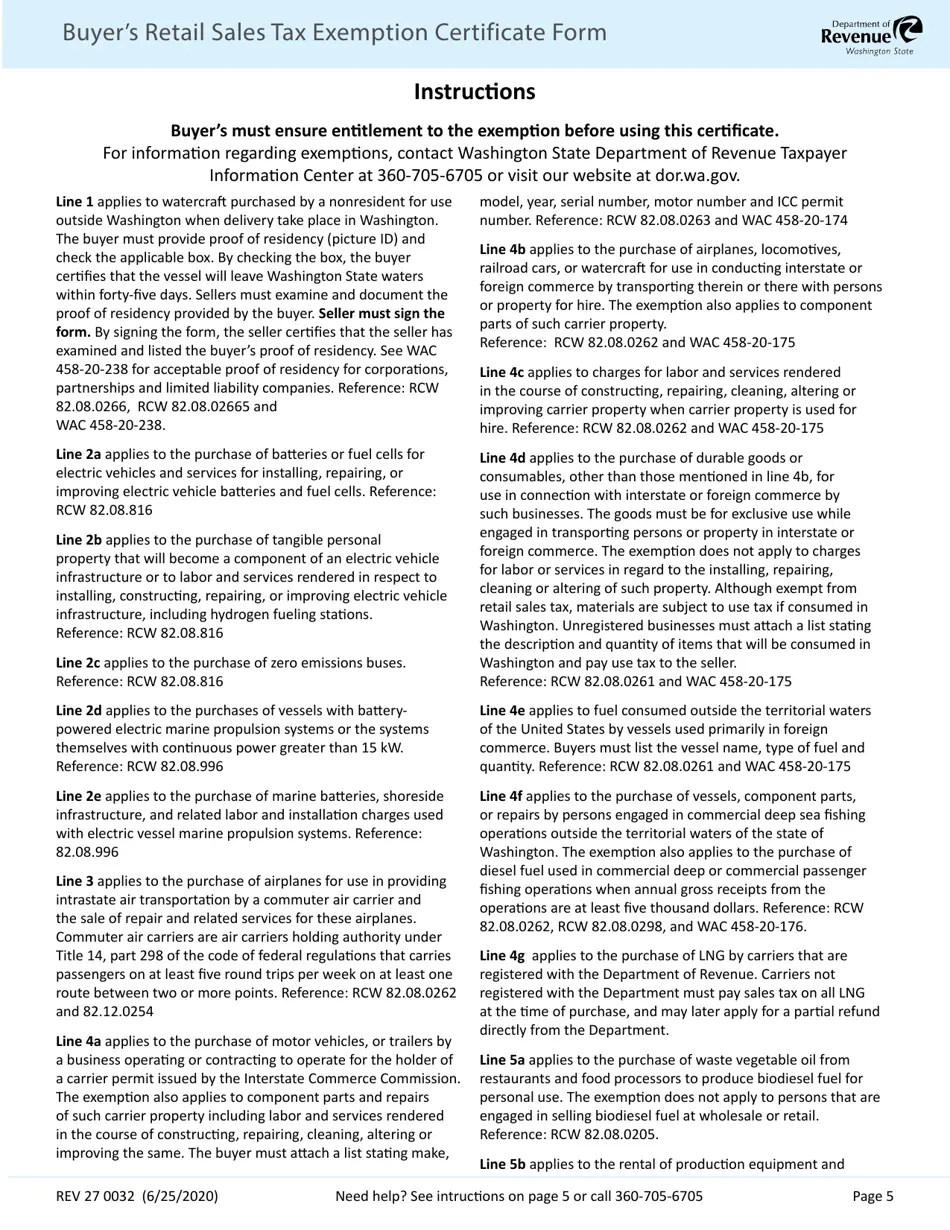 Form REV27 0032 Download Fillable PDF or Fill Online Buyer's Retail