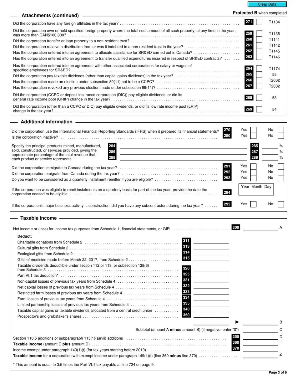 Form T2 Fill Out, Sign Online and Download Fillable PDF, Canada