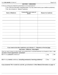 Form SSA-3368-BK Download Fillable PDF or Fill Online Disability Report