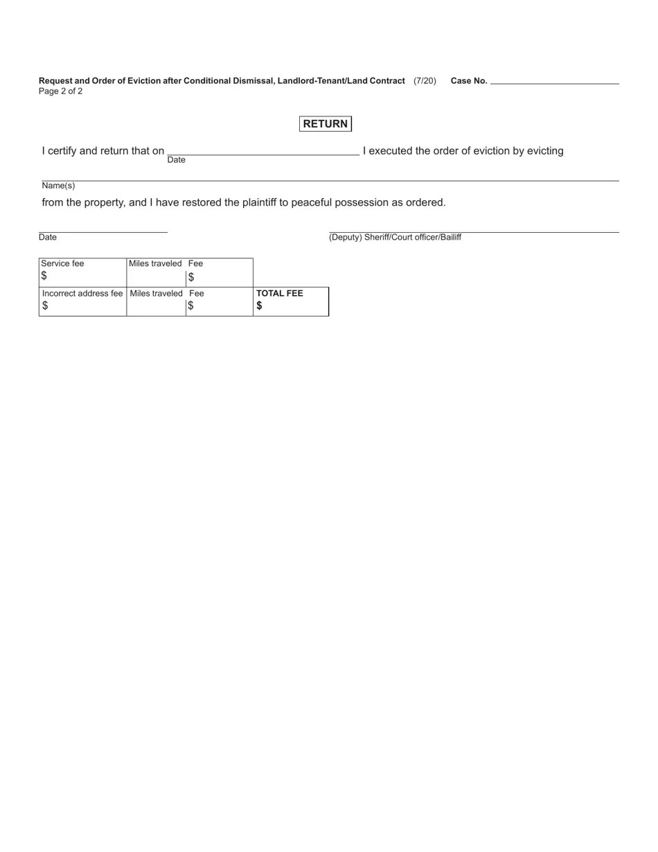 Form DC107A Fill Out, Sign Online and Download Fillable PDF, Michigan