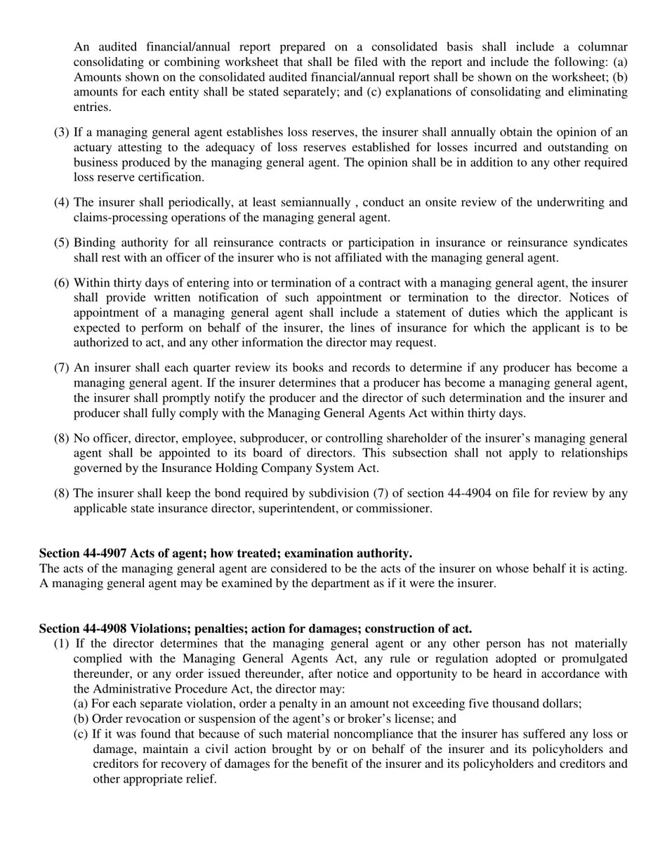 Nebraska Application for Managing General Agent License Fill Out