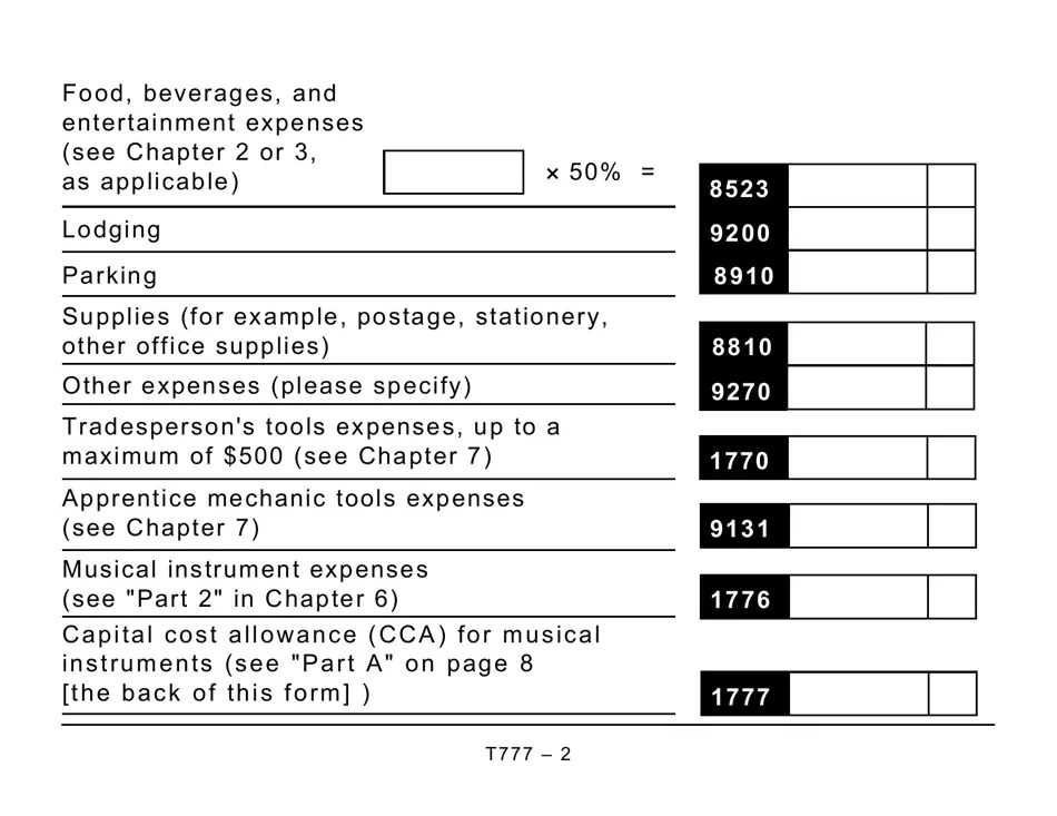 Form T777 2019 Fill Out, Sign Online and Download Printable PDF