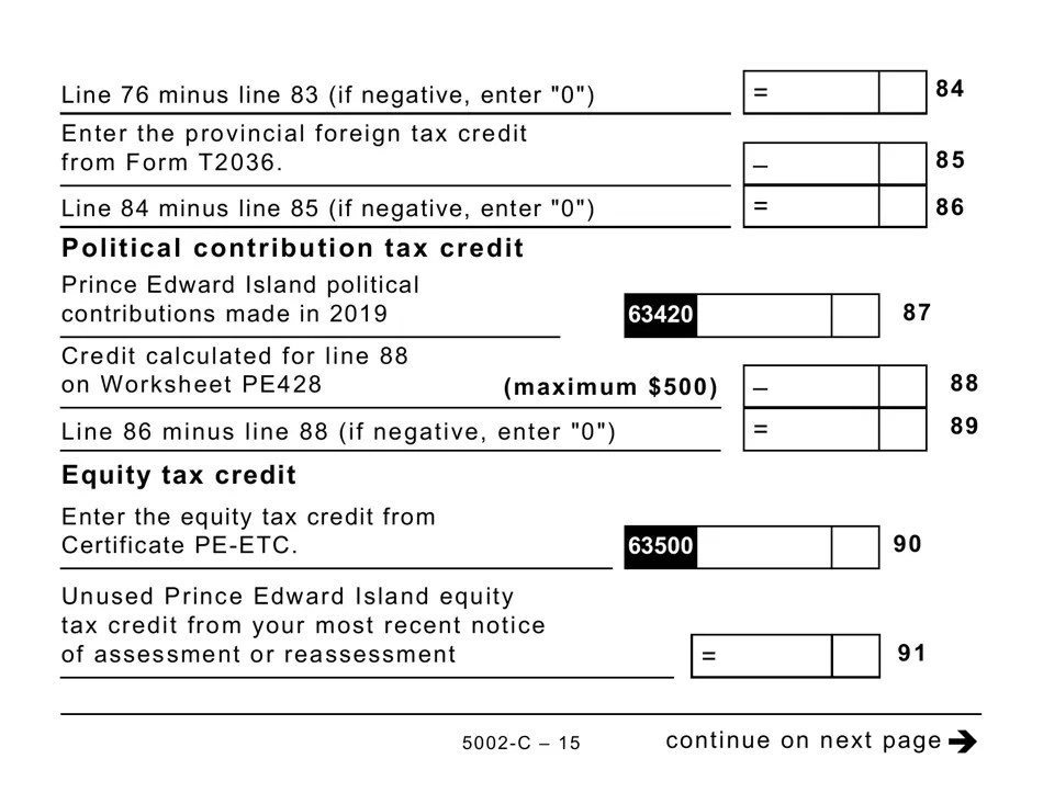 Form 5002C (PE428) 2019 Fill Out, Sign Online and Download