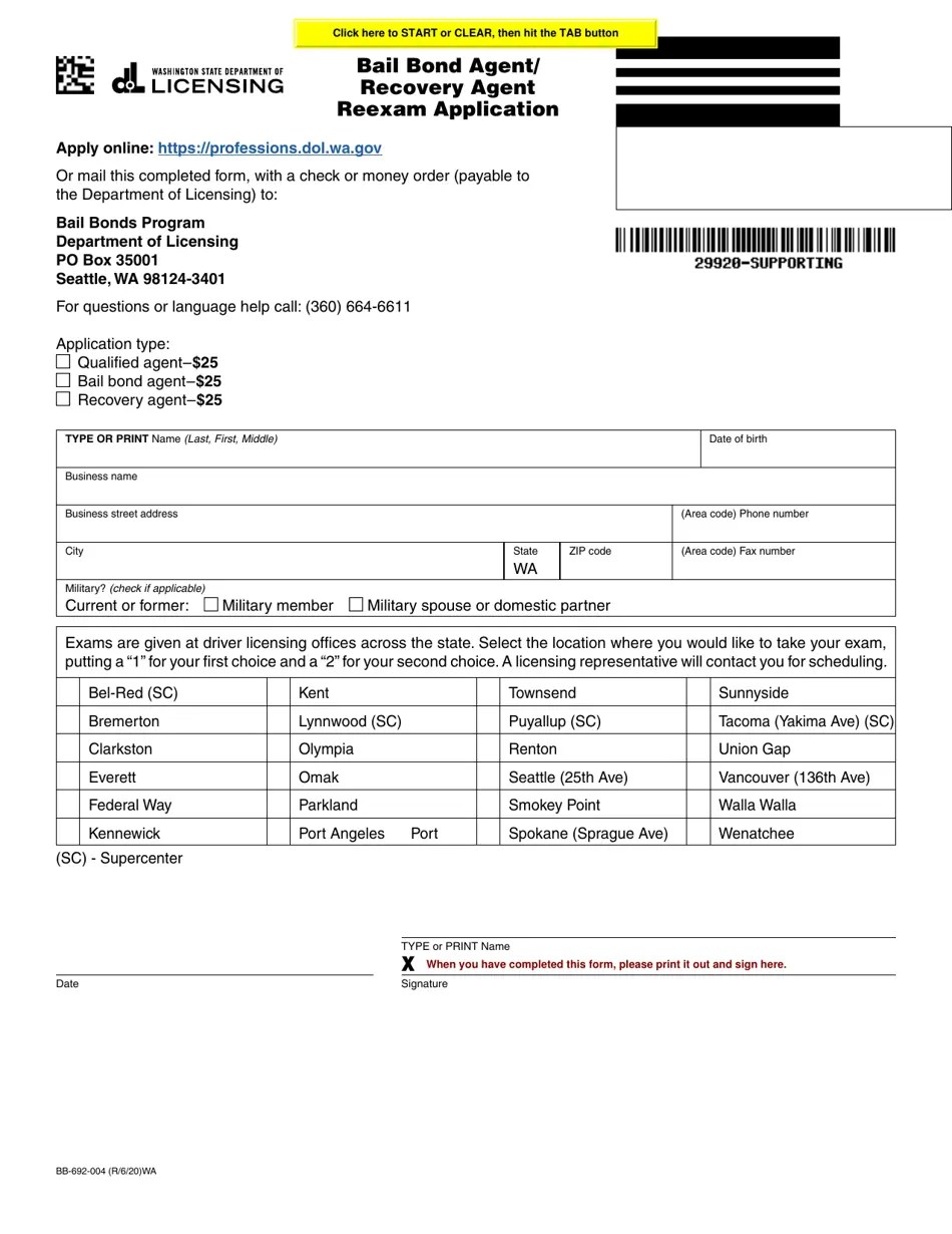 Form BB692004 Download Fillable PDF or Fill Online Bail Bond Agent