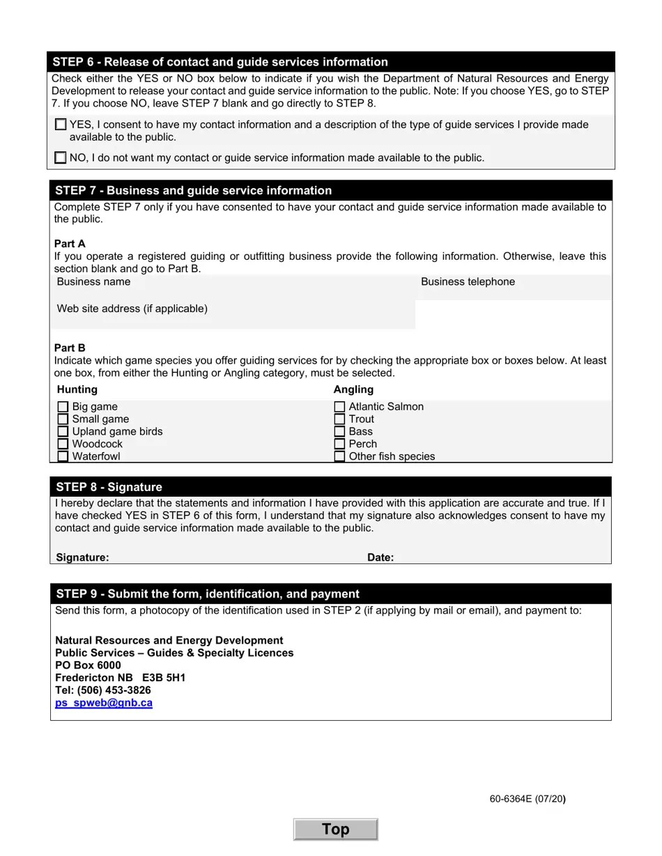 Form 606364E Download Fillable PDF or Fill Online Guide I