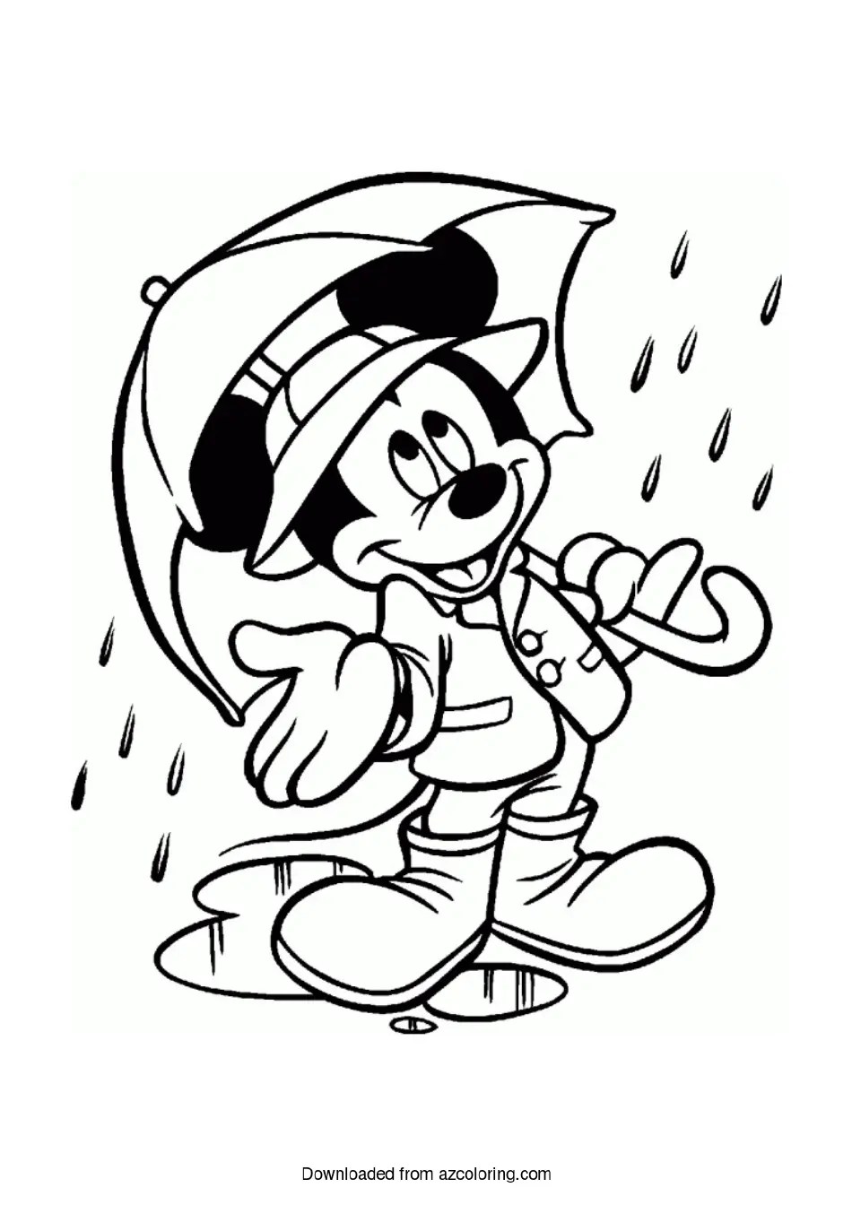 Mickey Mouse Coloring Sheet Download Printable PDF Templateroller