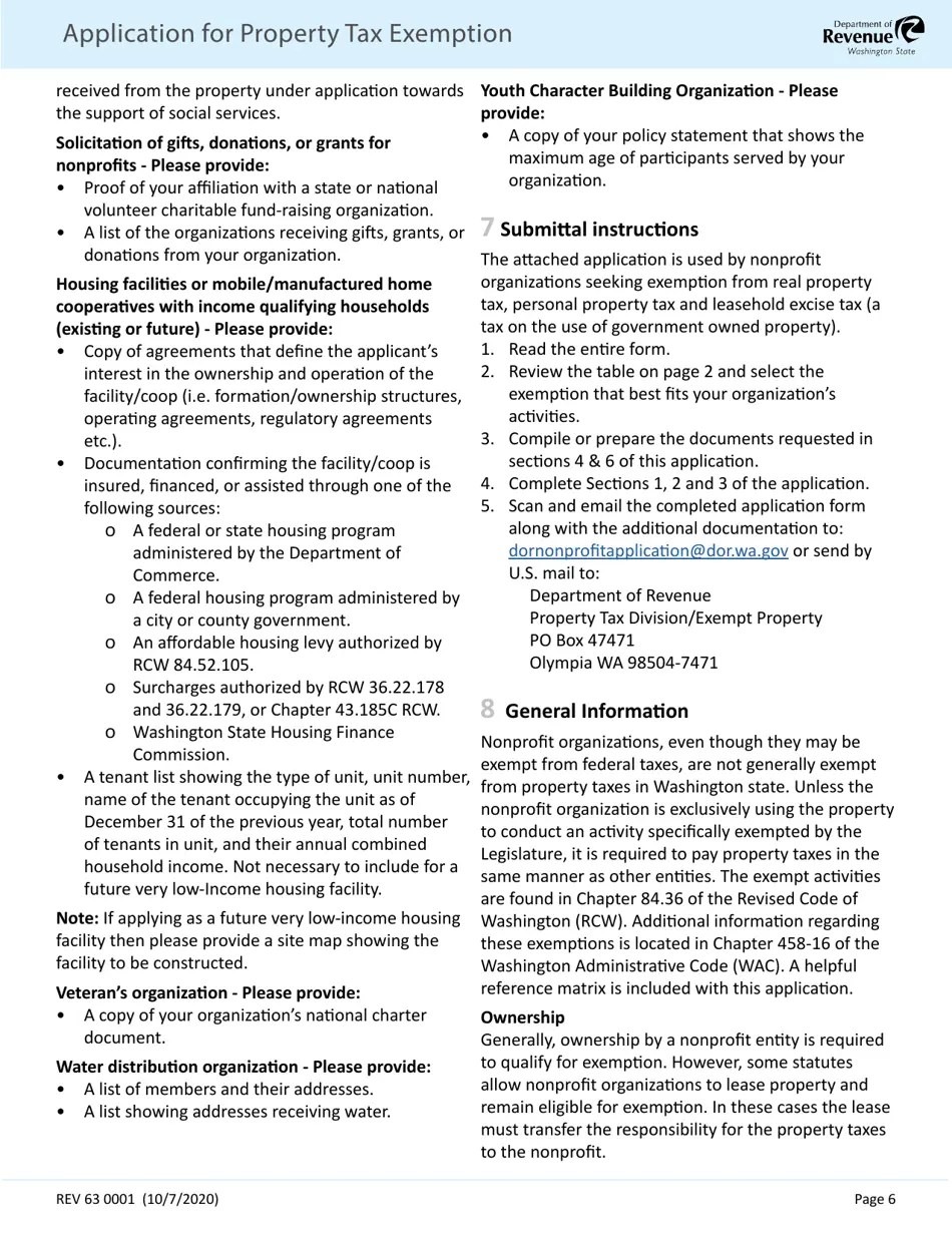 Form REV63 0001 Fill Out, Sign Online and Download Fillable PDF