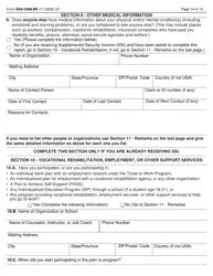 Form SSA-3368-BK Download Fillable PDF or Fill Online Disability Report