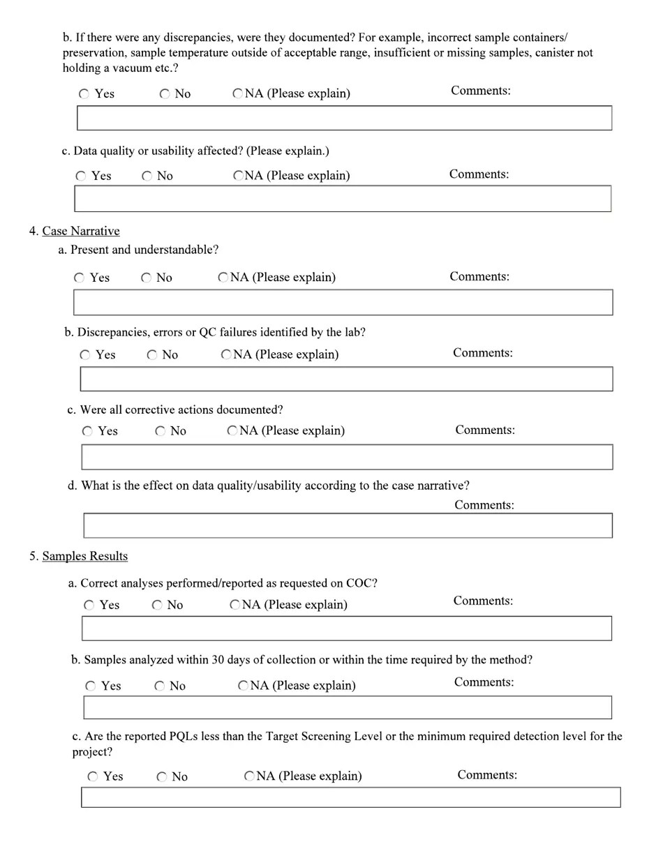 Alaska Laboratory Data Review Checklist for Air Samples Fill Out, Sign Online and Download PDF