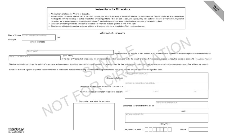 Arizona Petition for Referendum Download Fillable PDF Templateroller