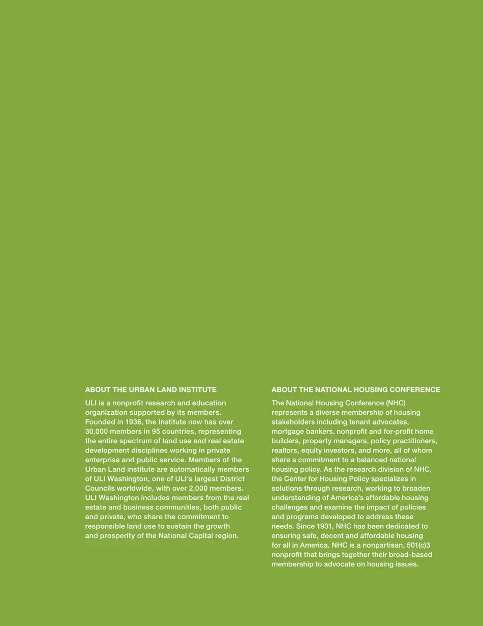 Public Land & Affordable Housing in the Washington Dc Region Best