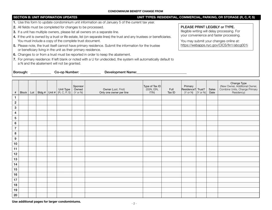New York City Condominium Property Tax Abatement Renewal and Change
