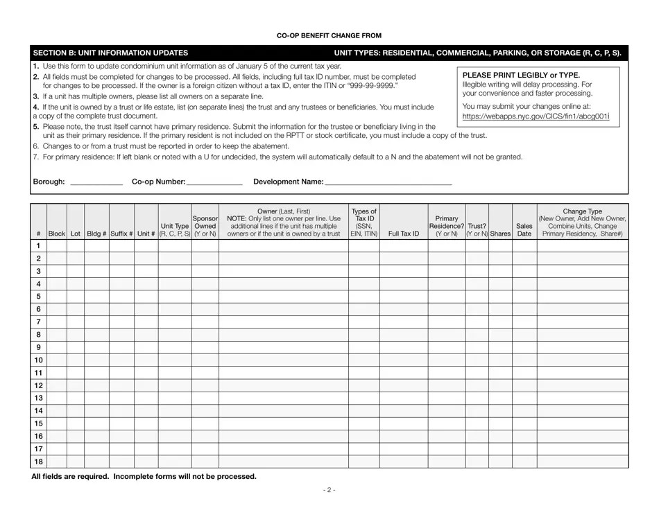 New York City Cooperative Property Tax Abatement Renewal and Change