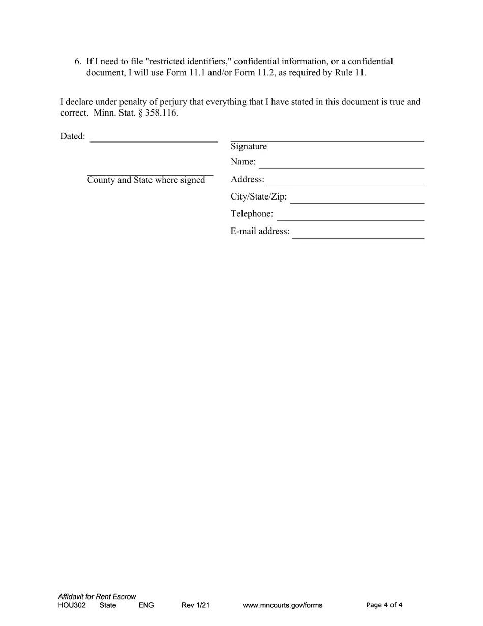 Form HOU302 Fill Out, Sign Online and Download Fillable PDF