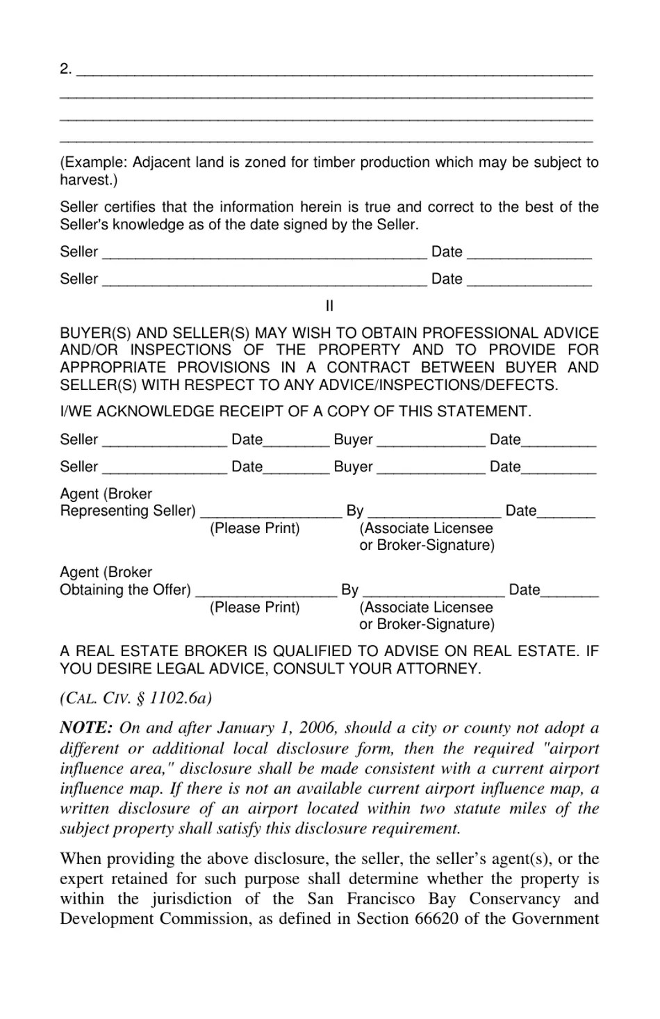 California Real Estate Transfer Disclosure Statement Fill Out, Sign Online and Download PDF
