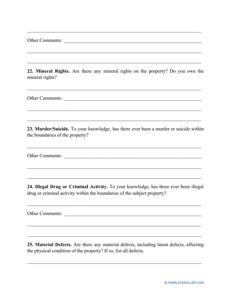 Tennessee Property Disclosure Statement Form Fill Out, Sign Online