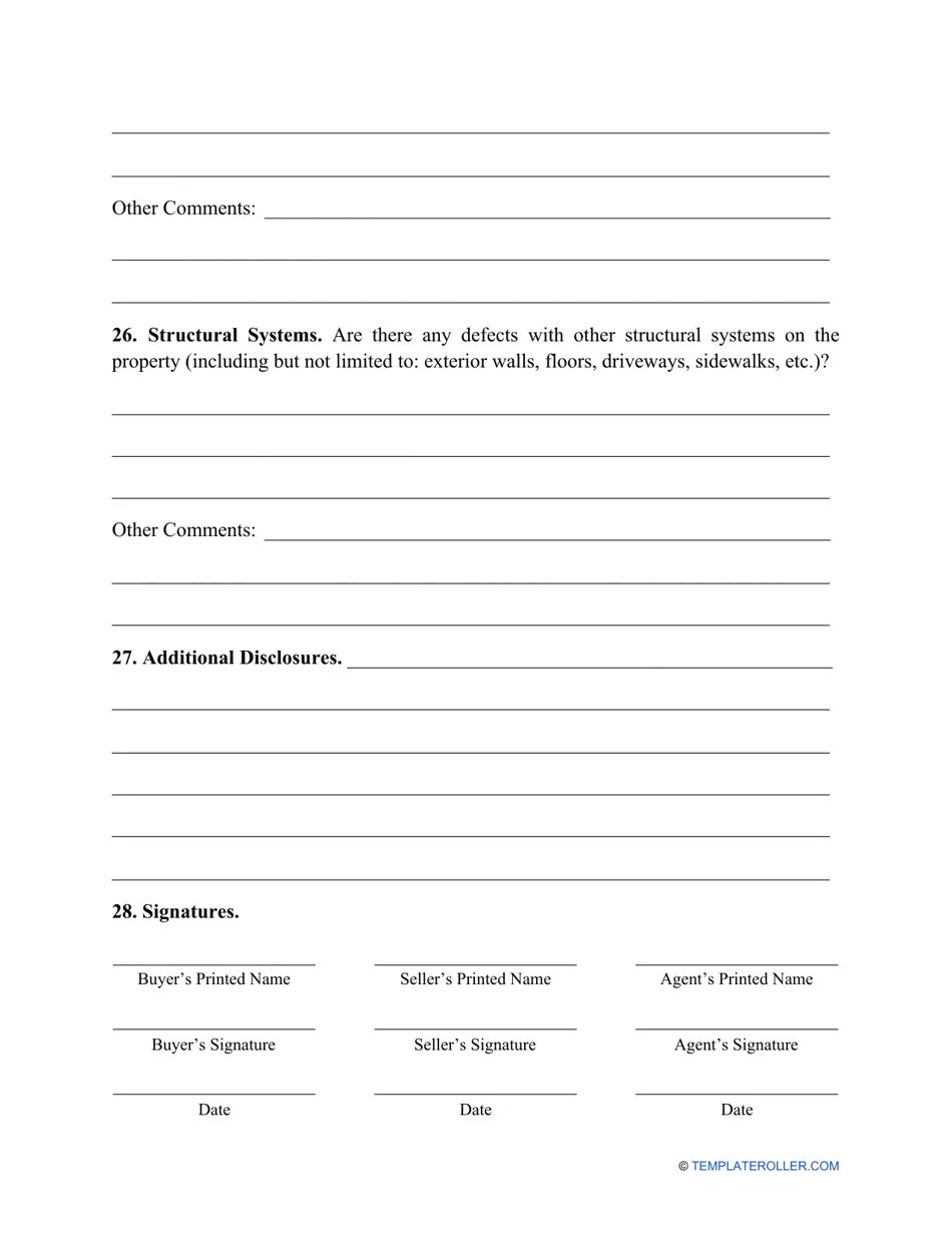 Montana Property Disclosure Statement Form Fill Out, Sign Online and