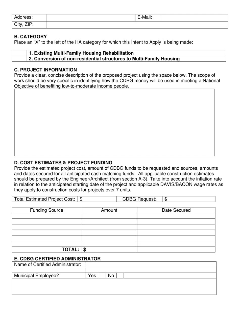 2021 Maine Housing Assistance Grant Program Letter of Intent to Apply