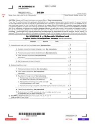 2022 Pa Schedule B Form Pa-40 Schedule B Download Fillable Pdf Or Fill Online Dividend Income - 2020 Pennsylvania | Templateroller