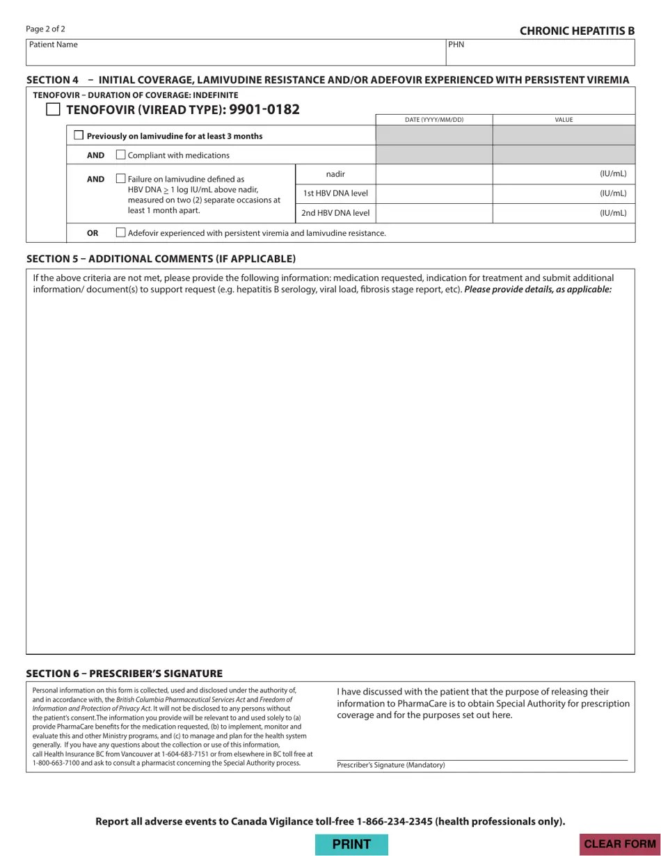 Form HLTH5372 Fill Out, Sign Online and Download Fillable PDF