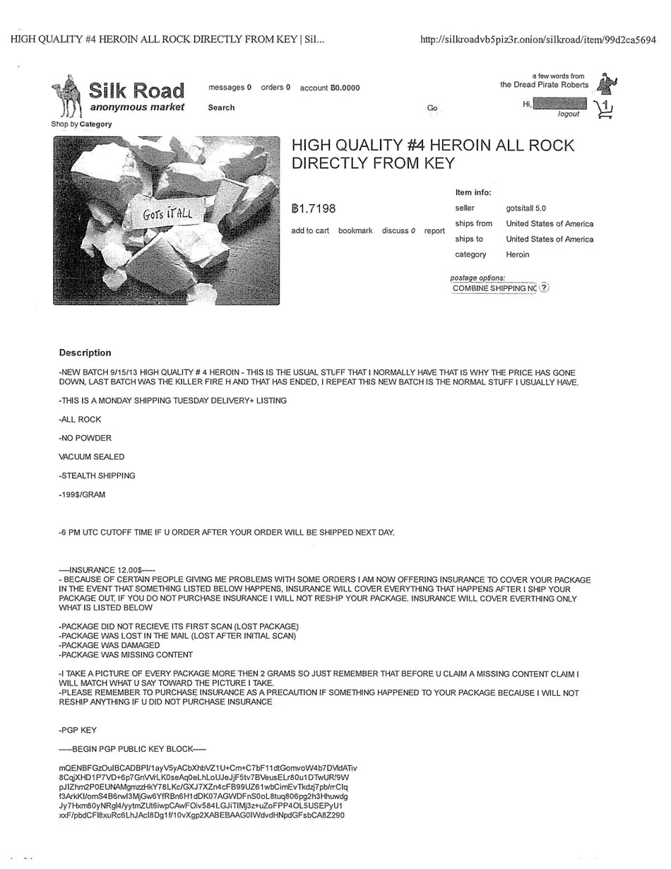 Sealed Complaint 13 Mag 2328 United States of America V. Ross William Ulbricht Download